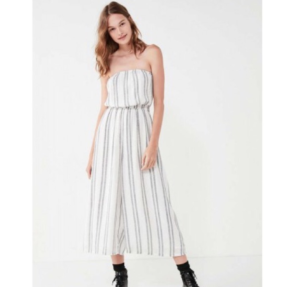Silence + Noise Striped Jumpsuit